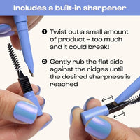 Thumbnail for Image 6 of ALLEYOOP Swift Brow Shape + Fill Eyebrow Pencil, Sharpener, Taupe
