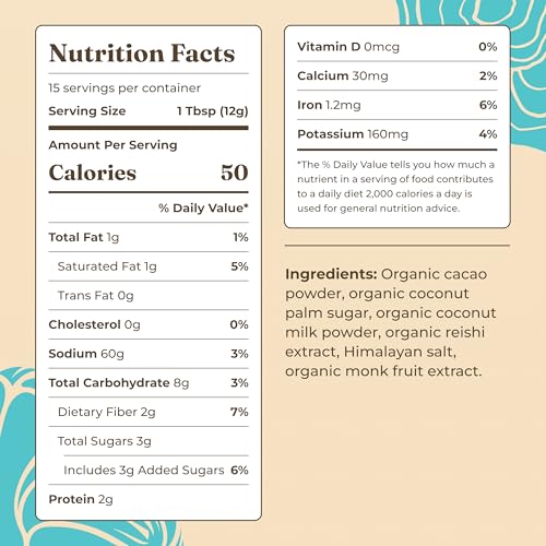 Image 2 of Four Sigmatic Calm Mushroom Cocoa Mix 15 Servings