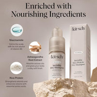 Thumbnail for Image 3 of Kitsch Volumizing Rice Protein Dry Shampoo Powder Pump - Invisible 1oz