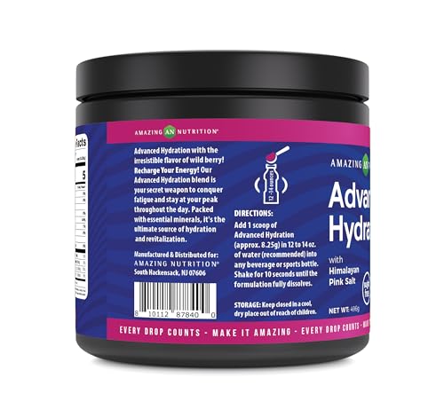 Image 3 of Amazing Nutrition Advanced Hydration Electrolyte Powder 60 Servings