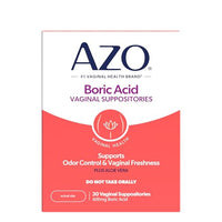 Thumbnail for Image 2 of 1 Count (Pack of 30) / 1 Month Supply for the product AZO Boric Acid Vaginal Suppositories for Women (Pack of 60)