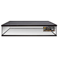 Thumbnail for Zoo Med Low Boy Breeder Flat Terrarium with Aluminum Screen Top Black, Clear, 1ea/48 In X 24 in, 50 Gallon by Zoo Med