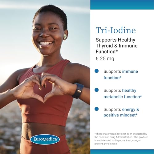 Image 3 of EuroMedica Tri-Iodine - Thyroid Health & Hormone Balance - 90 Count