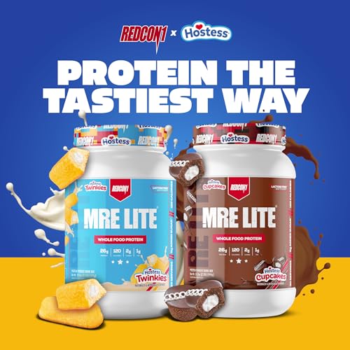 Image 6 of REDCON1 MRE Lite HostessTM Cupcakes Whole Food Protein Powder - Lactose & Whey Free Meal Replacement with Animal Protein Blends - Easy to Digest Supplement Made with MCT Oils (30 Servings)