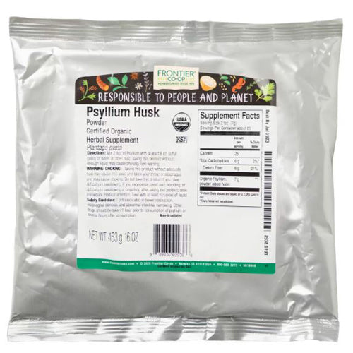 Frontier Coop Organic Psyllium Husk Powdered 16 Oz