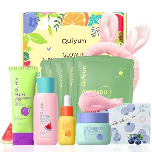 Image 1 of Default Title for the product QUIYUM Fruit Skin Care Set for Dry Sensitive Skin, Natural Skincare Kit