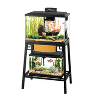 Thumbnail for Aqueon Forge Metal Aquarium Stands Black/Brown, 1 Each/24 X 12 in by Aqueon