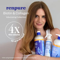 Thumbnail for Image 3 of RENPURE Biotin & Collagen Leave-In Conditioner Treatment 8 Fl Oz Pack of 2