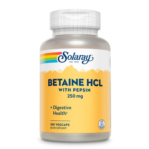 Solaray HCL with Pepsin 250 mg 180 Caps