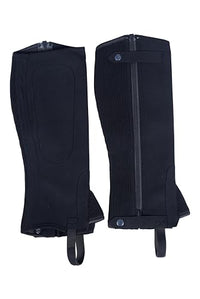 Thumbnail for Image 8 of Equestrian Riding Unisex Half Chaps Amara Adult | Synthetic Leather Zip-Up Pair | Accurate Size Chart in Images.