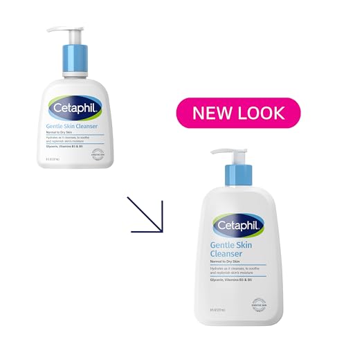 Image 2 of Cetaphil Gentle Cleanser, Hydrating Face & Body Wash, Sensitive, 8oz, 3ct