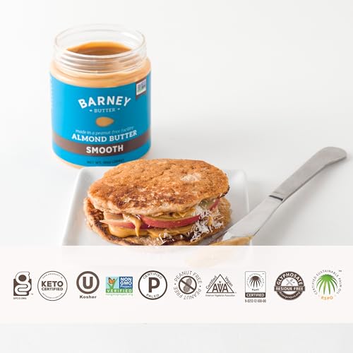 Image 3 of Barney Butter Almond Butter, Smooth, 10 Ounce Jar, Pack of 2