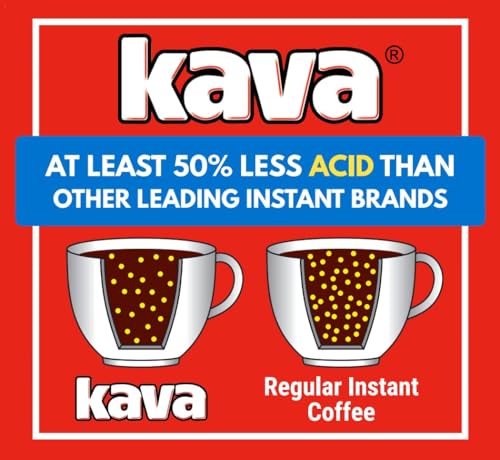 Image 6 of Kava Low Acid Instant Coffee, Acid Neutralized, 4 Ounce Glass Jar