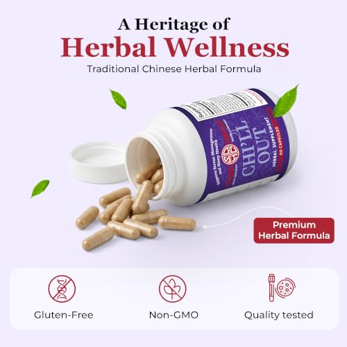 Image 5 of Snap Dynasty Herbal Supplement Relaxation Support Chi'll Out, 60 Capsules