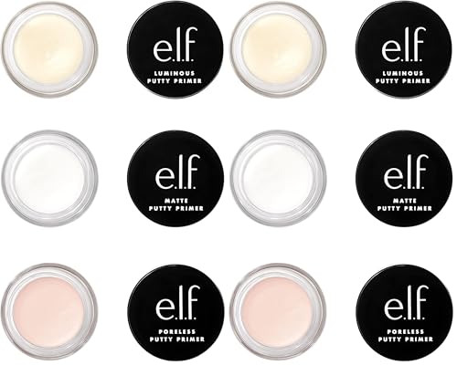 Image 1 of Default Title for the product e.l.f. Cosmetics Putty Primer Trio, Travel Size, 0.14 Oz (4g) Each, Pack of 2