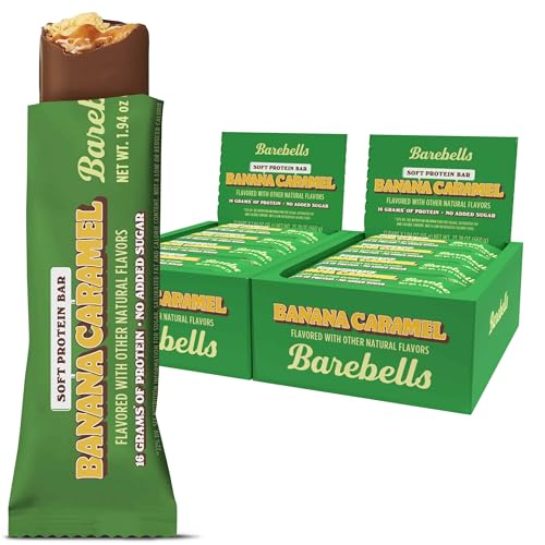 Image 1 of Default Title for the product BAREBELLS Soft Protein Bars Banana Caramel - 24 Bars (2 Packs of 12)