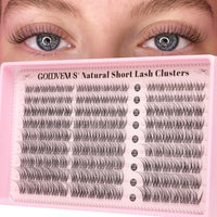 Thumbnail for Image 10 of ZD-short natural clusters for the product Goddvenus Eyelash Extensions Wispy Natural DIY C Curl Individual Lashes Clusters