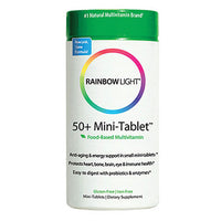 Thumbnail for Rainbow Light 50+ Mini-Tablet Food-Based Multivitamin 180 Tabs