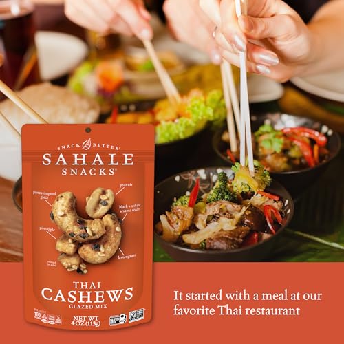 Image 3 of Sahale Snacks Thai Cashews Glazed Mix, 4 Ounces (Pack of 6)