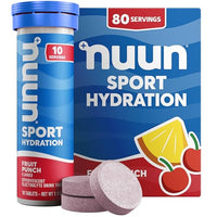 Thumbnail for Image 1 of Default Title for the product Nuun Sport Electrolyte Tablets, Fruit Punch Flavor, GF & Vegan, 8 Pack