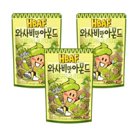 Thumbnail for Image 1 of Default Title for the product HBAF Korean Seasoned Almond Nut Wasabi 3x 120 gram pack