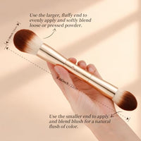 Thumbnail for Image 2 of DUcare Foundation Makeup Brush Set 6pcs Double-ended Kabuki Eyeshadow Contour Brush