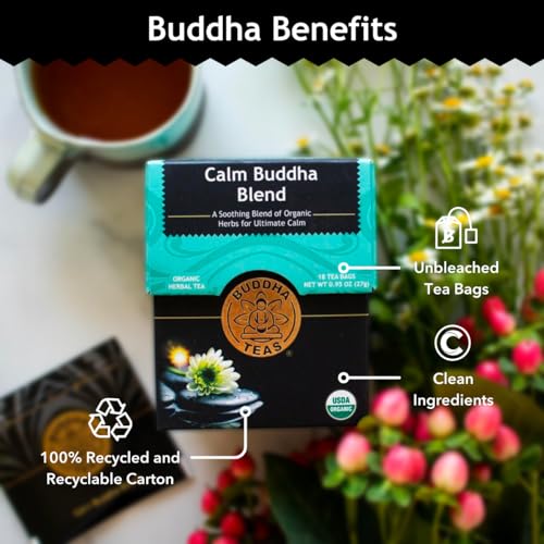 Image 5 of Buddha Teas Organic Calm Buddha Blend Herbal Tea, Caffeine Free
