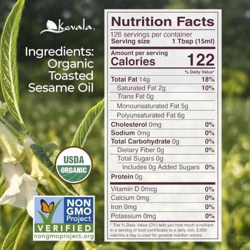 Image 6 of Kevala Organic Toasted Sesame Oil