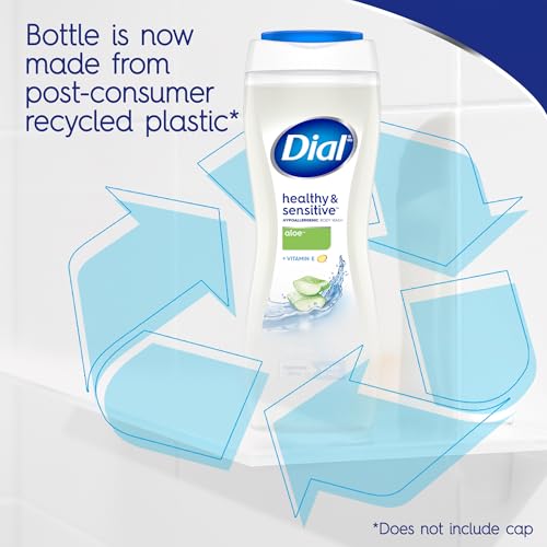 Image 4 of Dial Clean + Gentle Aloe Scent Body Wash, 16 Fl Oz, 6-Pack
