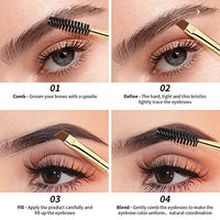 Thumbnail for Image 6 of docolor Eyebrow Brush Duo Eyebrow Spoolie 3Pcs