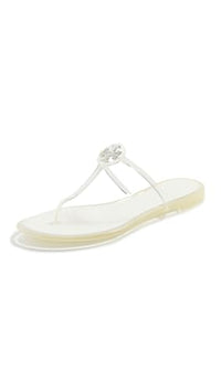 Thumbnail for Image 26 of Clear Silver / 7 for the product Tory Burch Women's Mini Miller Jelly Sandals