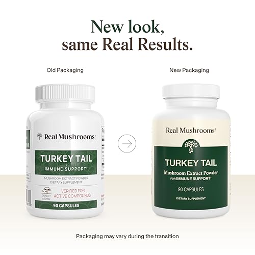 Image 3 of Real Mushrooms Organic Turkey Tail Capsules for Wellness, 90ct