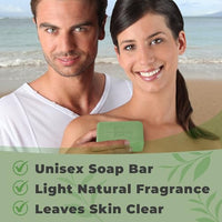 Thumbnail for Image 4 of One With Nature Dead Sea Salt Eucalyptus Soap 7oz 3-Pack