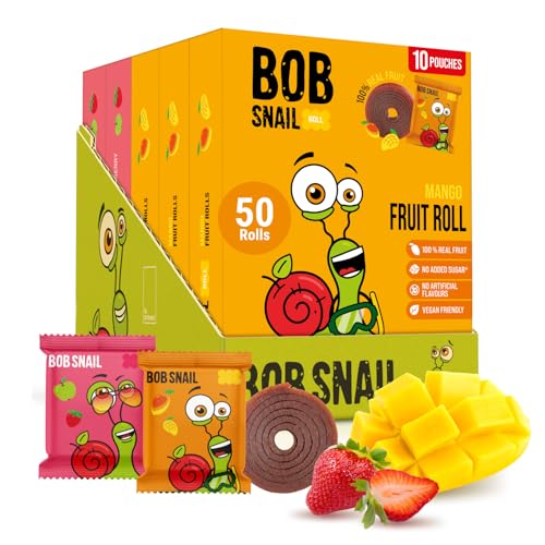 Image 7 of 50ct Mango & Strawberry for the product Bob Snail Fruit Rolls