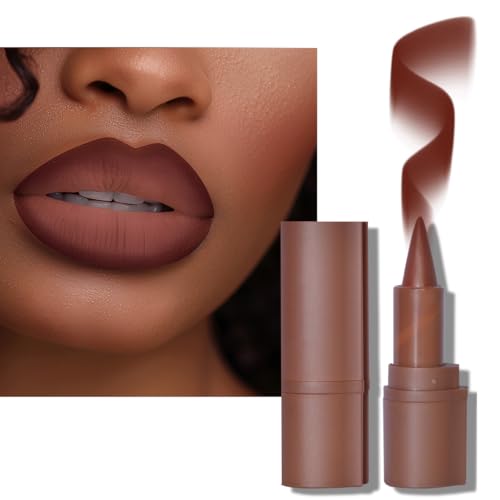 Image 18 of 03# Caramel brulee / 1 Count (Pack of 1) for the product BAISEN DIARY 2-in-1 Double-Ended Matte Lip Liner & Lip Gloss Duo