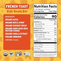 Thumbnail for Image 2 of Skout Organic French Toast Frenzy Kids Snack Bars (18 Pack)
