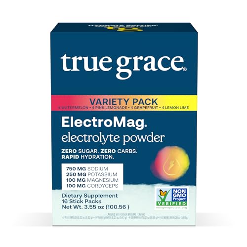 Image 2 of Variety Pack / 16 Stick Packs for the product True Grace ElectroMag Electrolyte Powder