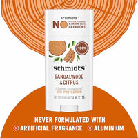 Thumbnail for Image 5 of Schmidt's Aluminum-Free Vegan Deodorant Sandalwood & Citrus 2.65 oz