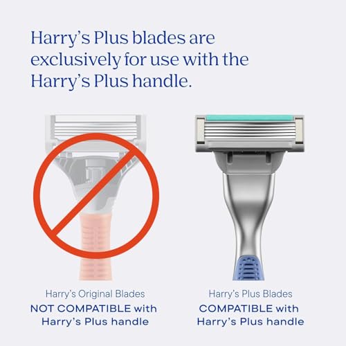 Image 2 of Harry's Plus Trial Shaving Kit for Men - Handle, Blade Cartridge, Shave Gel