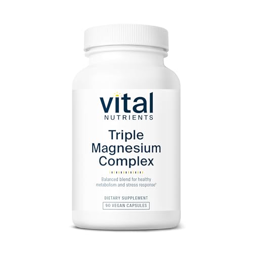 Image 1 of 90 Count (Pack of 1) for the product Vital Nutrients Triple Magnesium Complex 500mg, 90 Capsules
