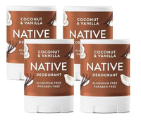 Thumbnail for Image 1 of Default Title for the product Native Deodorant Aluminum Free Coconut & Vanilla Travel Size 0.5oz Pack of 4