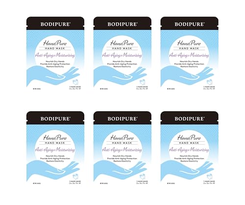 Image 2 of 1 Count (Pack of 6) for the product Bodipure HandPure K-Beauty Hand Mask