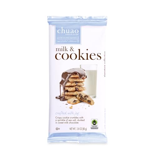 Image 3 of Chuao Chocolatier Milk & Cookies Chocolate Bars 3 Pack (2.8 oz each)