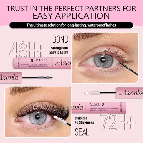 Image 5 of Azenlo Natural Lash Clusters Kit Wispy Eyelash Clusters 120 pcs Cluster Eyelash Extensions C Curl Individual Lashes 10-16 mm Mix Length Natural Looks (30D KIT 120 Pcs)