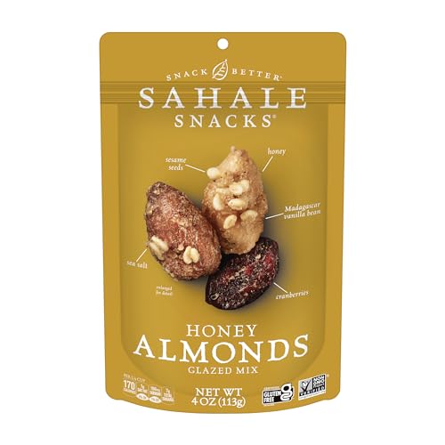 Image 1 of Default Title for the product Sahale Snacks Honey Almonds Glazed Mix, 4 oz Pouches (6 Packs)