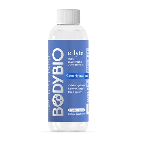 Image 2 of Unflavored / 4 Fl Oz (Pack of 1) for the product BodyBio e-Lyte Sugar Free Electrolyte for Hydration, Energy & Cramp Relief