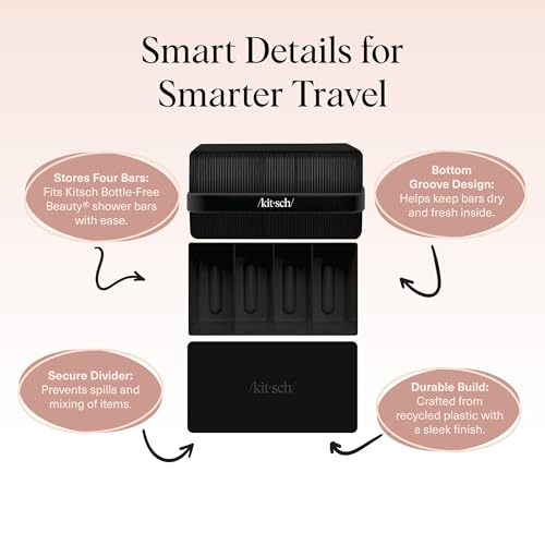 Image 5 of Kitsch 4-Compartment Travel Soap Case – TSA-Approved Bar Soap Holder