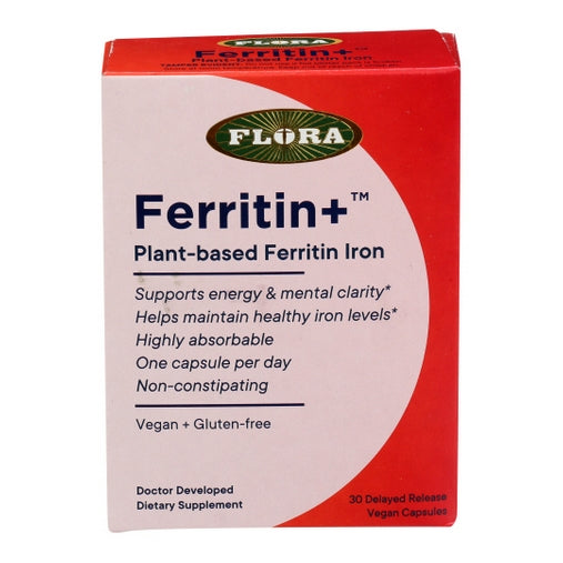 Flora Ferritin + Iron 30 Veg Caps