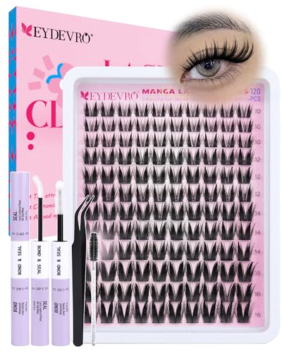 Image 1 of Default Title for the product EYDEVRO Manga Bunny Lash Clusters Kit Fairy Eyelash Clusters Kit Wet Look