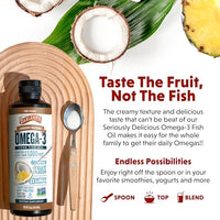 Thumbnail for Image 4 of Barlean's Pina Colada Omega-3 Fish Oil Liquid, 16oz